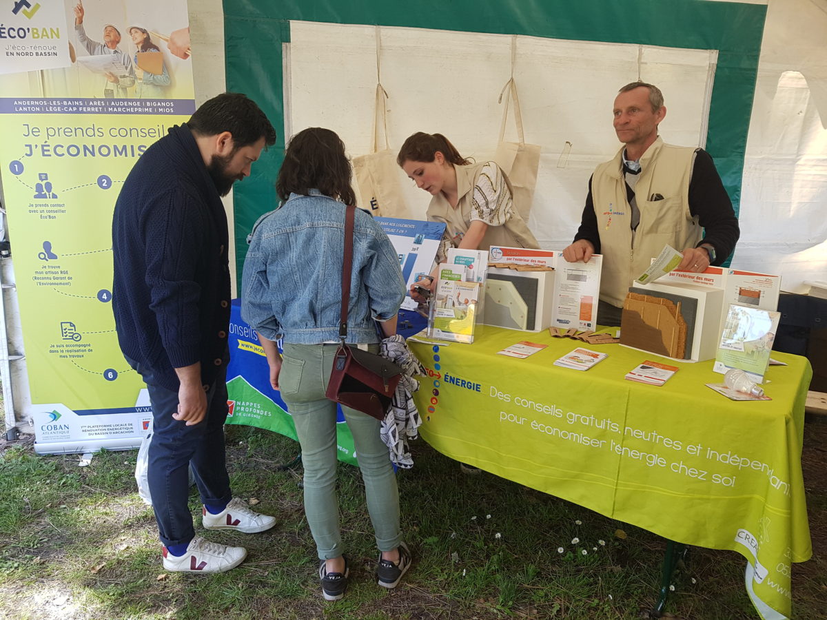 Stand ÉCO'BAN à la 21e Fête des Jardins à Biganos le 12 mai 2019