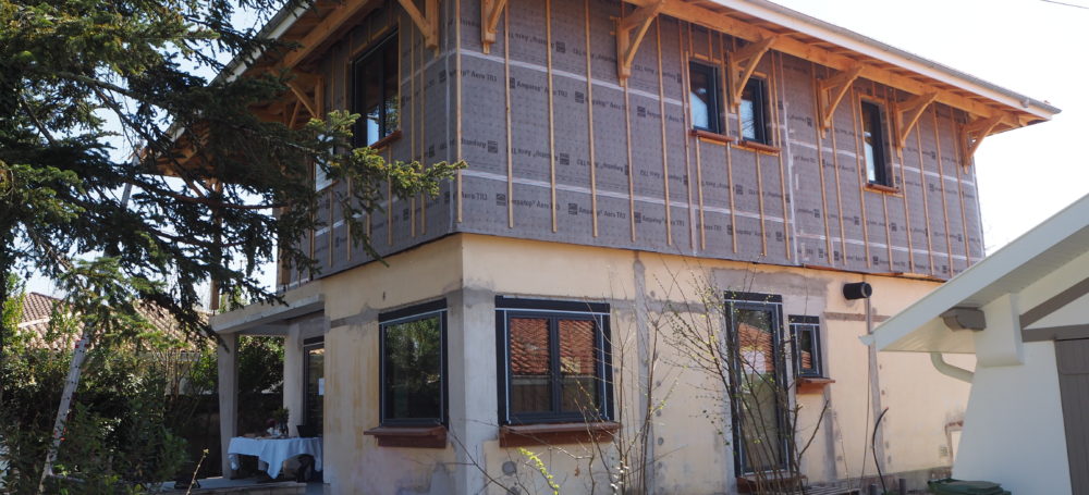 Visite en mars 2022 d'une maison en cours de rénovation énergétique à Andernos-les-Bains