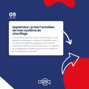 Le Conseil de Mois de SEPTEMBRE : je fais l'entretien de mon système de chauffage