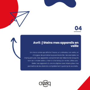 Le Conseil de Mois d'AVRIL : j'éteins mes appareils en veille